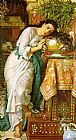 William Holman Hunt Isabella and the Pot of Basil painting